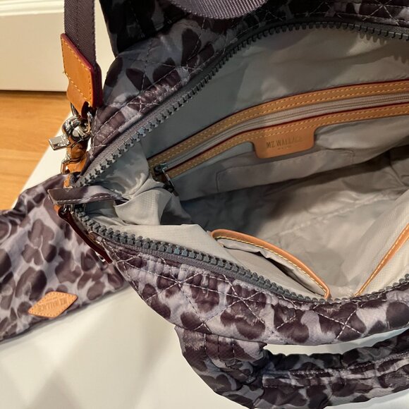 MZ Wallace Quilted Sutton Purse in Leopard Print - Picture 8 of 12